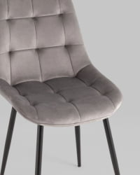 Стул Флекс Нев велюр светло-серый 2шт / New