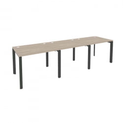 Рабочая станция на П-образном м/к ОНИКС О.МП-РС-3.1.8 Дуб Аттик/Антрацит / ONIX O.MP-RS-3.1.8