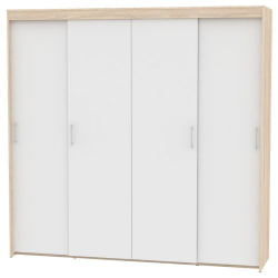 Шкаф-купе T-5-230х235х60(ДСС-Белый-9)