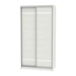 Шкаф-купе белый лдсп B-220х120х60-2(ВД-D9D9)