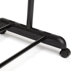 Вешалка с обувницей NY-3294 металл, 84-125*43*102-167см, хром/черный