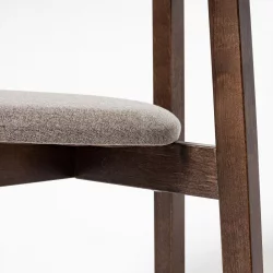 Стул с мягким сиденьем Вега Lime жаккард Орех