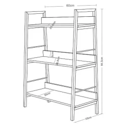 Стеллаж BRABIX LOFT SH-002 Мореный дуб