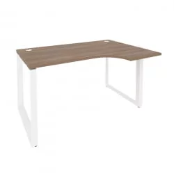 Стол эргономичный правый на О-образном м/к ONIX O.MO-SA-2R Дуб Аризона/Белый