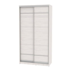 Шкаф-купе белый лдсп B-220х120х60-3(ЯАС-D7D7)