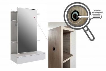 Туалетный стол Арина STA-01 Белый рамух