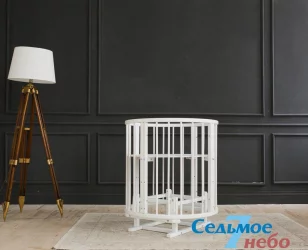 Детская кровать-манеж Merry Happy 01 Белая