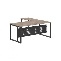 Стол с боковой приставкой ENIO ECT 1819M Кария Пальмира/Антрацит