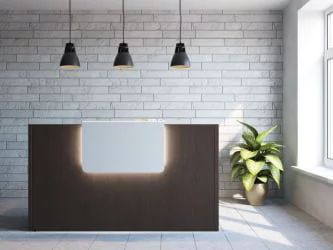 Элемент ресепшн прямой SAL31090204 Венге