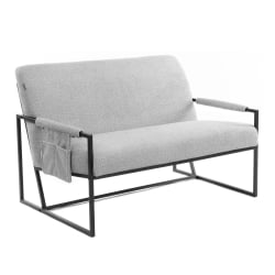 Диван прямой Charli LUX/Чарли Люкс велюр/букле, VT shape silver