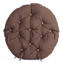 Кресло CLOUDE рогожка/металл, 97х98х90-96см, коричневый, 3М7-147