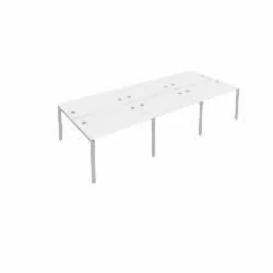 Рабочая станция на 6 раб.места Metal System Б.СМ-6.2 Белый/Серый