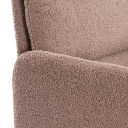 Кресло Dover хром букле, коричневый, barni cocoa