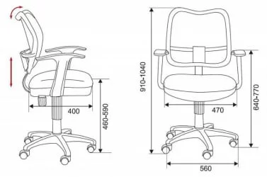 Кресло офисное Бюрократ CH-W797/OR/TW-96-1