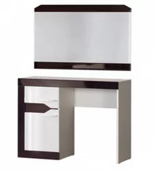 Зеркало Ронда №313 Венге Белый глянец