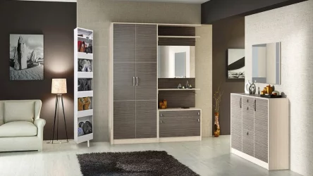 Распашной шкаф в гостиную Lupo Белый