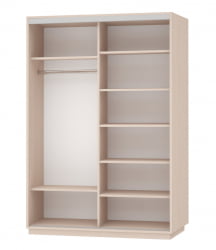 Шкаф-купе со стеклом Экспресс Дуо Комби 1600х2200h Дуб сонома