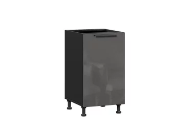 Тумба кухонная 450 Герда ЛД 279.030.000.068 Чёрный/Антрацит глянец