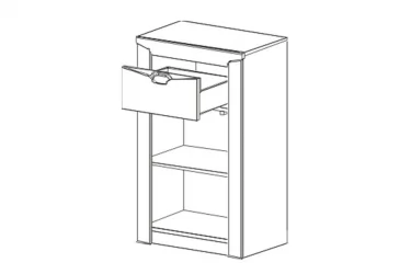 Тумба с дверцей и ящиком Соренто 25 Дуб Стирлинг
