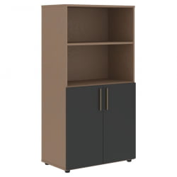 Шкаф с 1 комплектом глухих малых дверей VELION VMCS 80.5 Яшма черный Кобра