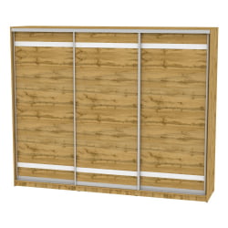 Шкаф-купе B-230х270х60-3(ДВ-D9D9D9)