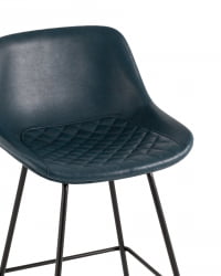 Стул полубарный Деймон (ПБ) экокожа Темно-синий