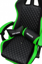 Кресло 892-1 цвет черный/зеленый с массажем 892-1-black-green-mass