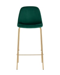 Комплект из двух стульев Валенсия SN велюр зеленый золотые ножки (2 шт)
