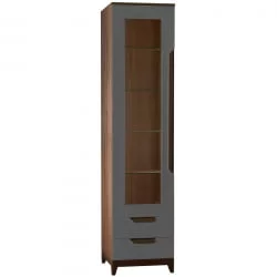 Шкаф для посуды в гостиную Сканди (ВИ) Грей