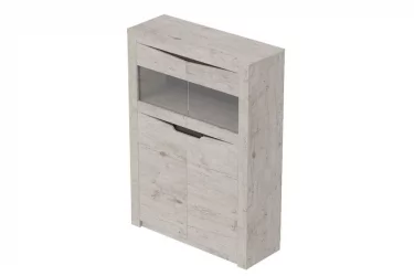 Шкаф для посуды в гостиную Соренто 12 Дуб бонифаций