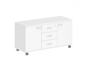 Тумба сервисная с 3-мя ящиками Sigma SG.621.WH.WH Белый