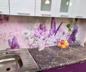 Глянцевый фартук (МДФ) AG 08