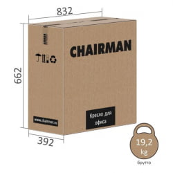 Кресло руководителя Chairman 794 экокожа Коричневый