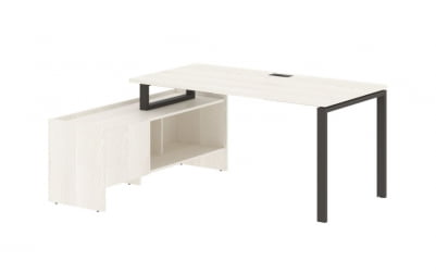 Стол с тумбой EDIS EUCT 17814 Ясень Траун Мокко