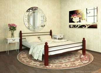 Кровать Милана Lux plus 1200х1900 Коричневая