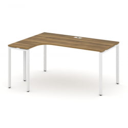 Стол эргономичный левый CONCEPT CN.OSA-002(L) Сандал Янтарный Белый