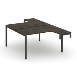 Рабочая станция-надставка на опорные тумбы CОНCЕПТ CН.ДСАН-002 Дуб Мали Антрацит / CONCEPT CN.DSAN-002