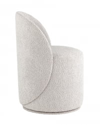 Пуф Loreen вращающийся букле Светло-серый