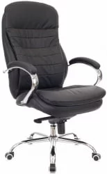 Кресло для руководителя Everprof Valencia M Кожа Черный