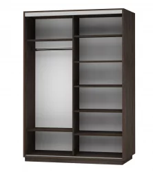 Шкаф-купе двухдверный Экспресс Дуо 1600х2200h Париж/Венге