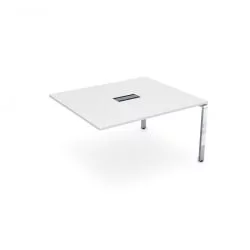 Стол системы БЭНЧ, переговорный, конечный GLOSS LINE НСПК-П.926 Белый Премиум
