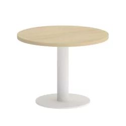 Стол журнальный круглый HOME OFFICE VR.SP-5-60.1G Акация Лорка/Белый металл