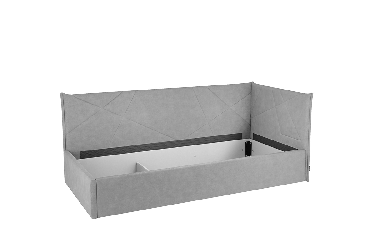 Односпальная кровать с подъемным механизмом Бест (Тахта) КМ.T-15 капучино (велюр)