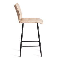 Полубарный стул Bari/Бари экокожа , бежевый, 42х55х99 см
