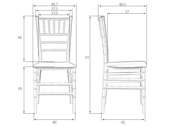 Мягкий стул DOBRIN LINDA (белый)