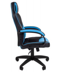 Кресло геймерское CHAIRMAN GAME 17 Черный Голубой