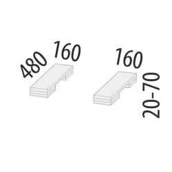 Подставка под технику Дакота 103.56 (комплект 2 шт.)