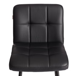 Полубарный стул Medeo/Медео экокожа , черный, 42х56х102 см