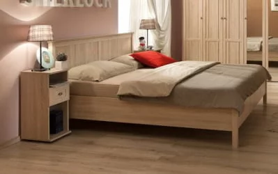 Кровать (1400) Sherlock 43 Дуб Сонома (спальня)