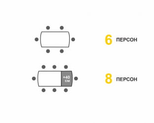 Стол обеденный раскладной Орфей 44 Урбан Милк
